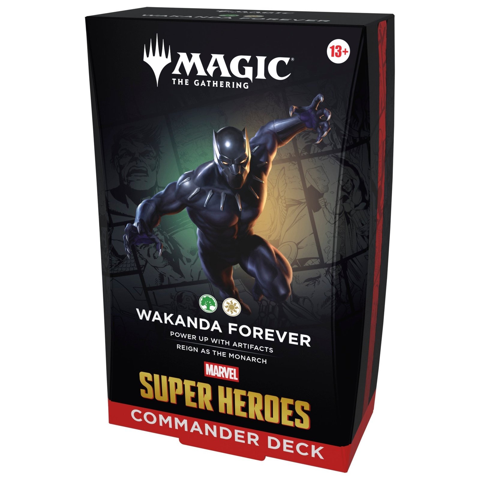 6b370188563b752af074daaf8068b019-1 Magic: The Gathering - Menjong Super Heroes Commander Deck - Wakanda Forever - Menjong