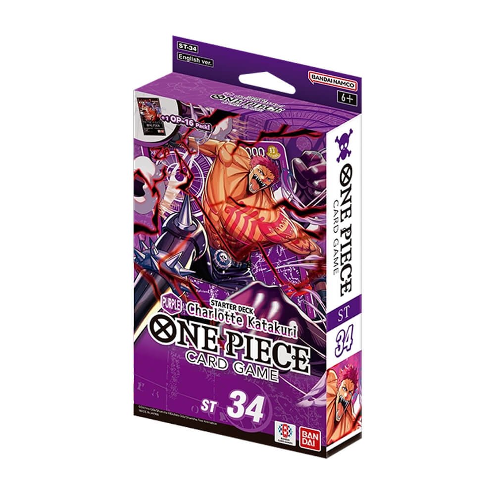 82d736e4ad206b3876867e73f9fed2fe One Piece CG - ST34 - PURPLE Charlotte Katakuri Starter Deck - Menjong