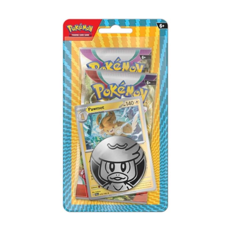 Pokemon TCG: Pawmot Card with 2 Booster Packs and Coin - Sealed Case of 36 - Menjong
