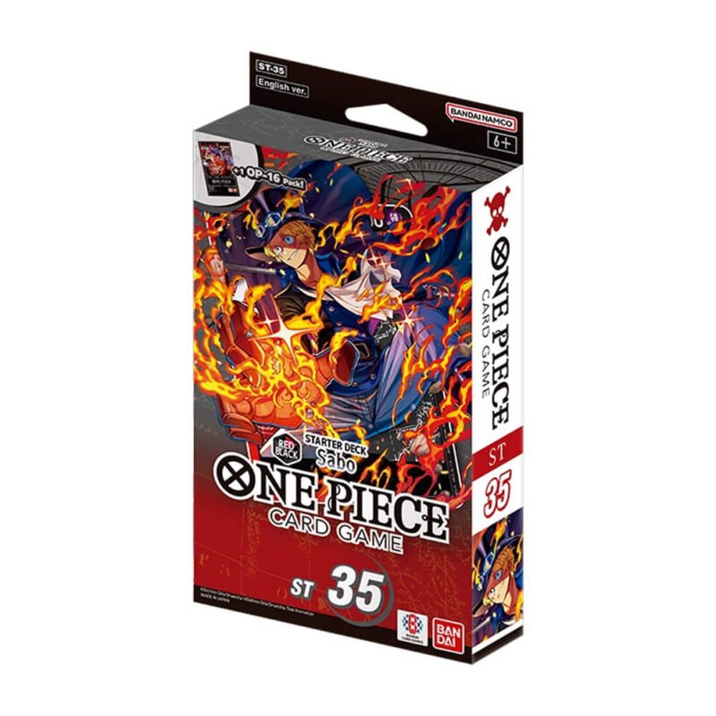 One Piece CG - ST35 - RED/BLACK Sabo Starter Deck - Menjong