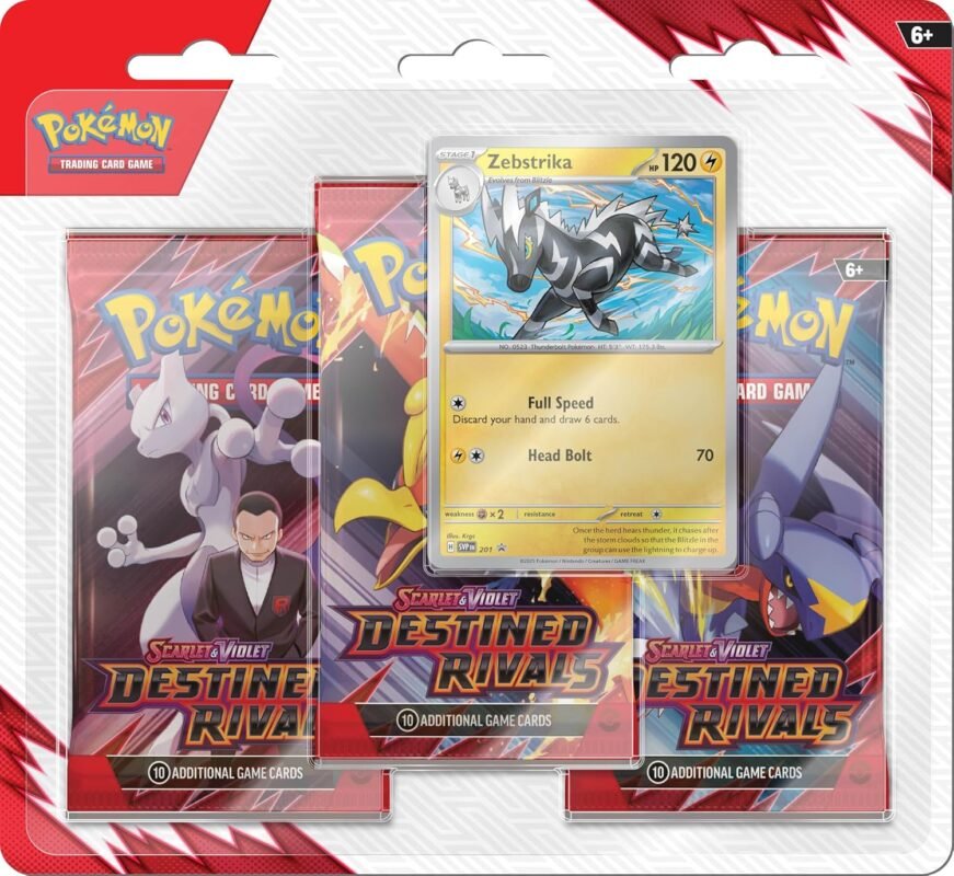 Pokemon TCG: Scarlet & Violet 10 - Destined Rivals - 3-Pack - Menjong