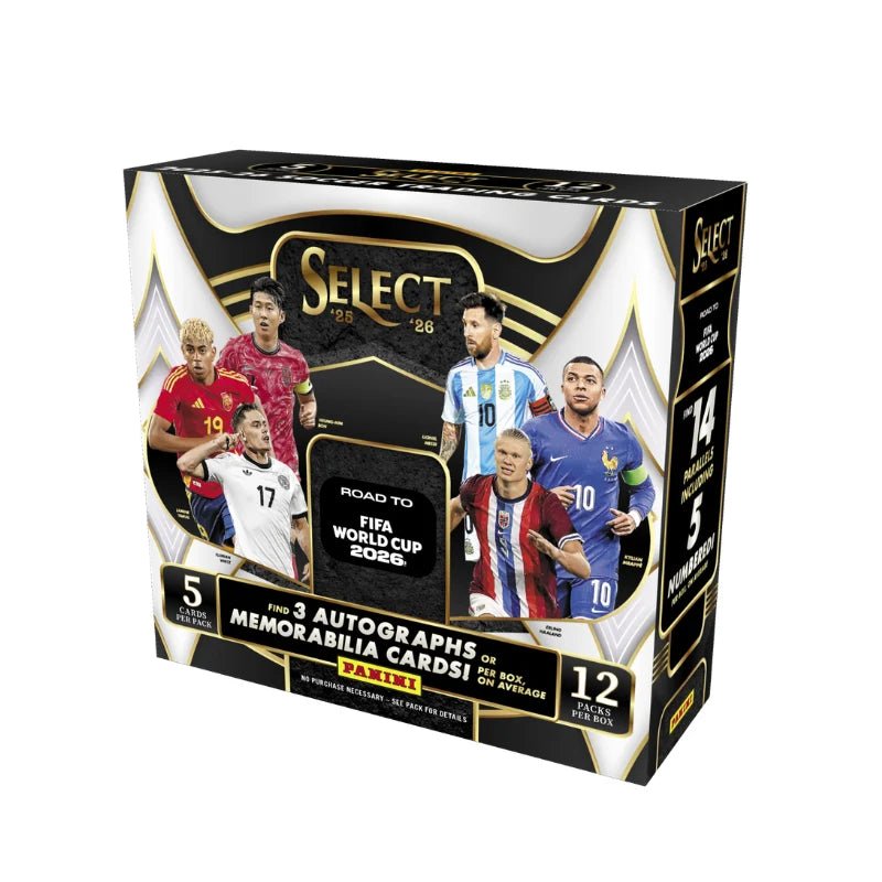 005653de7b22b63447ef412b4d17de78 2025/26 Panini Select Road to World Cup Soccer Hobby Box - Menjong