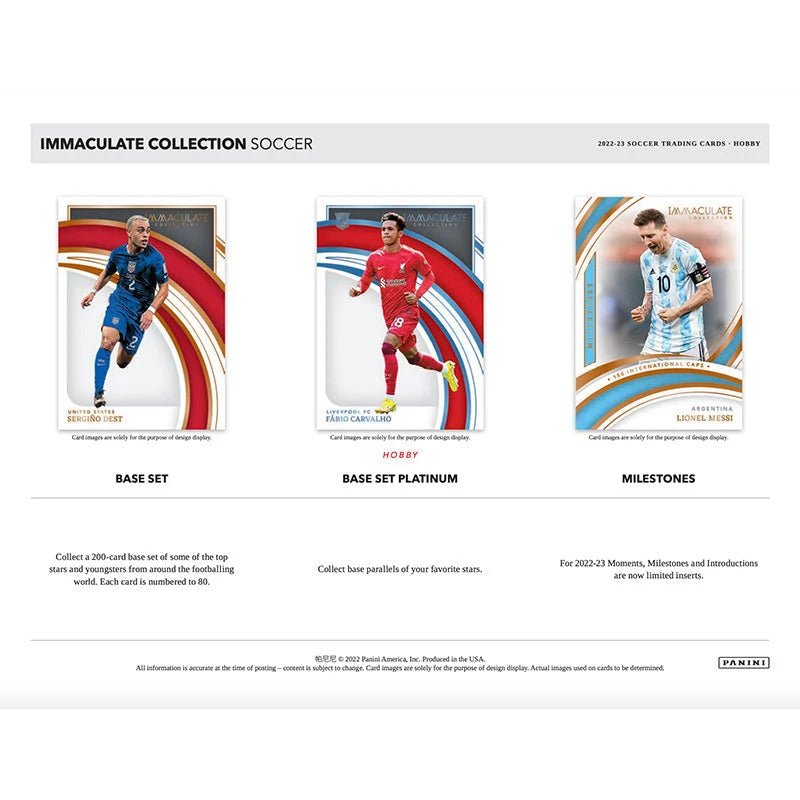 2022 Panini Immaculate Soccer Hobby 6 Box Case - Menjong