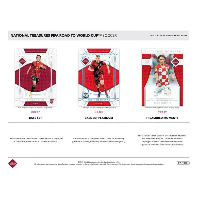 2022 Panini National Treasures FIFA Road To World Cup Soccer Hobby 4 Box Case - Menjong