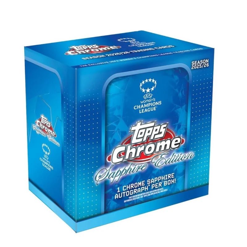 7d3f328deeb71d5f9a5c0c3b53ed2bb8-1 2025/26 Topps Chrome Women's Sapphire UEFA Champions League Soccer Hobby Box - Menjong
