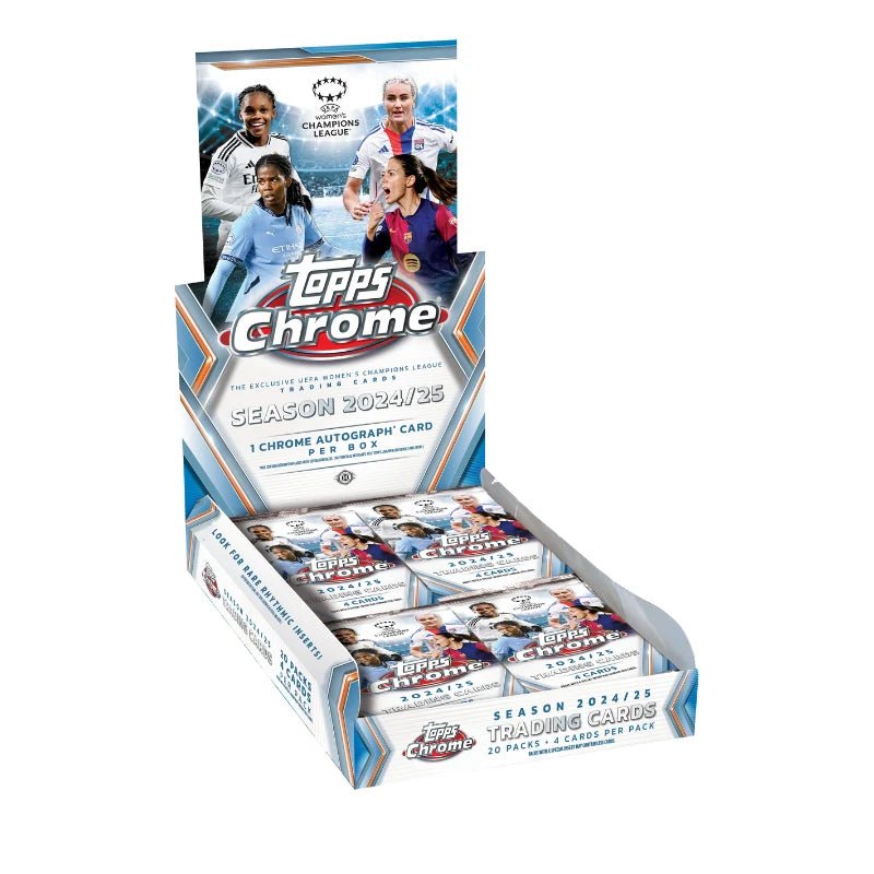 2024/25 Topps Chrome UEFA Women's Champions League Chrome Soccer Hobby Box - Menjong