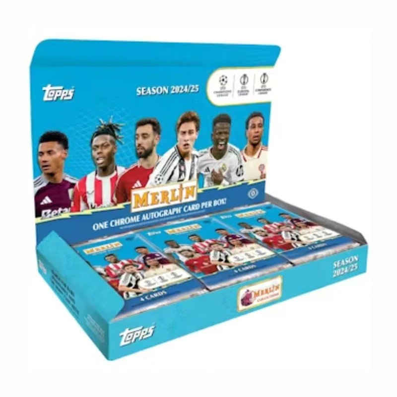 8375f96e61443039ff586d1438462661-1 2024/25 Topps Chrome Merlin UEFA Club Competitions Soccer Hobby Box - Menjong