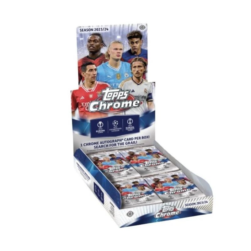 2023/24 Topps UEFA Club Competitions Chrome Soccer Hobby Box - Menjong