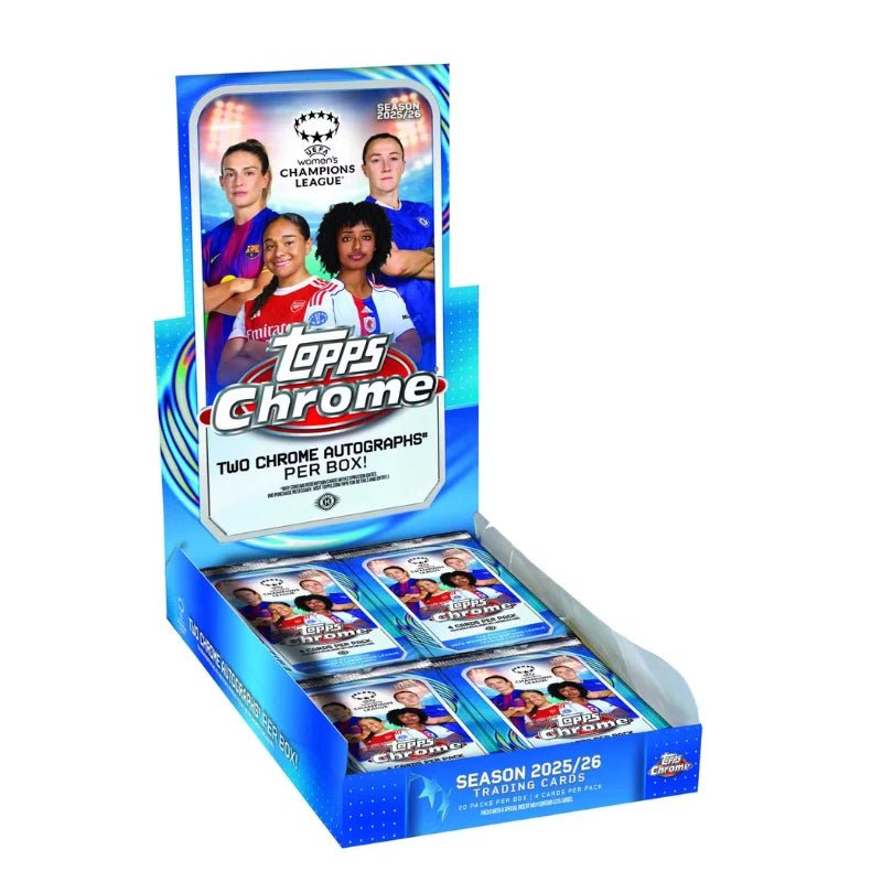 8d11d08d95a0120f700b5bbd9e0d2b0a 2025/26 Topps Chrome Women's UEFA Champions League Soccer Hobby 12 Box Case - Menjong