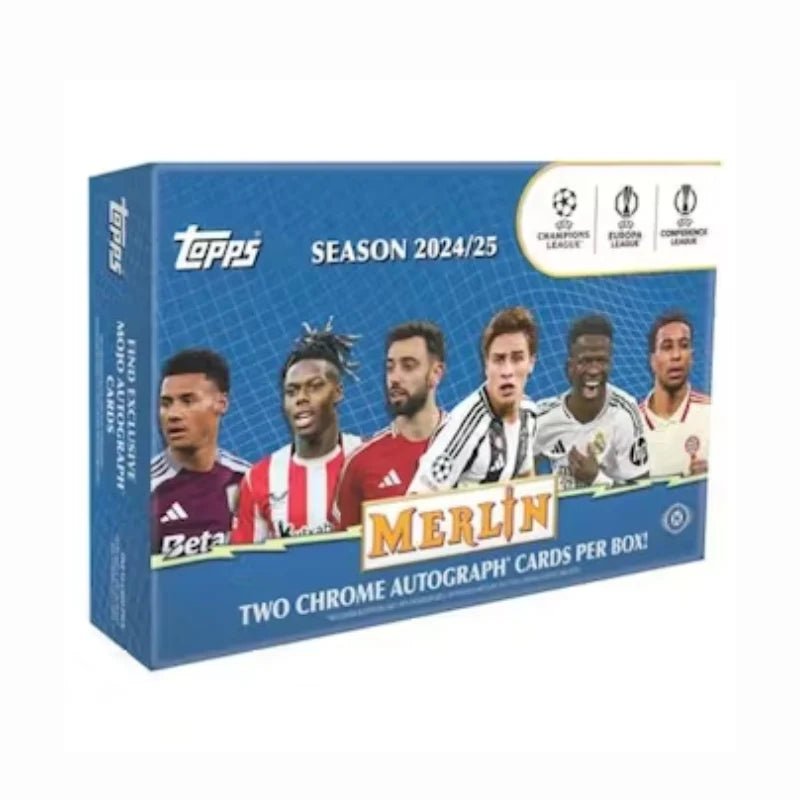 2024/25 Topps Chrome Merlin UEFA Club Competitions Soccer Breaker's Delight Box - Menjong