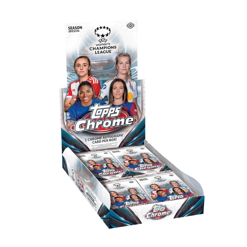 2023/24 Topps UEFA Women's Champions League Chrome Soccer Hobby Box - Menjong