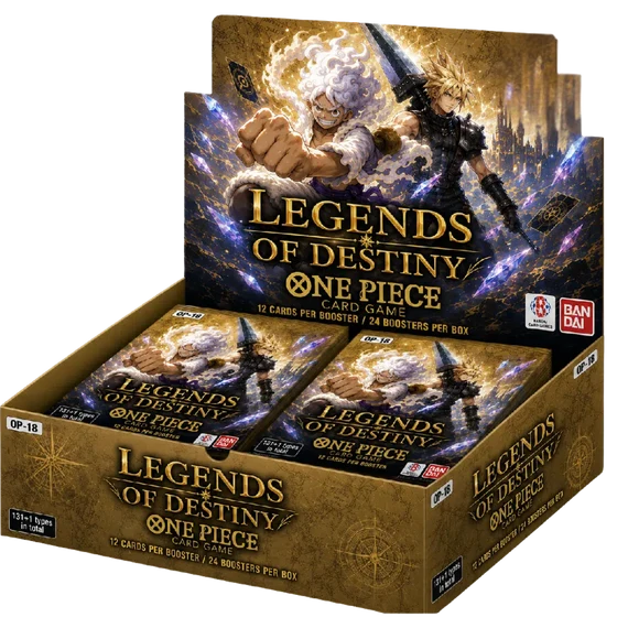One Piece Card Game OP-18 Booster Box — 24 Packs, English, Factory Sealed - Menjong