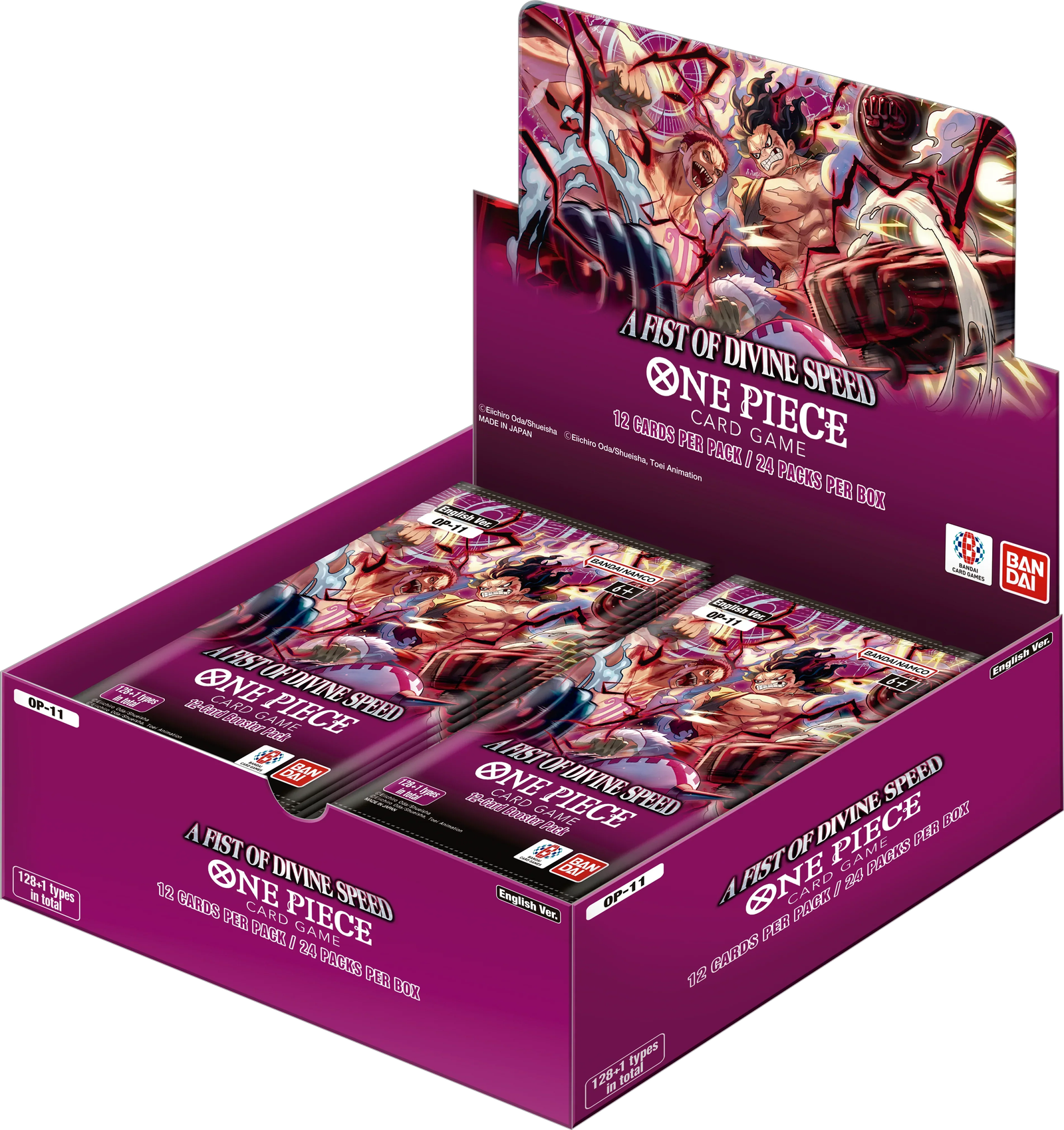 ec4ff839ecc496ca71adcb624f741d62 One Piece TCG - A Fist of Divine Speed (OP-11) - Display Case (12x Booster Boxes) - Menjong