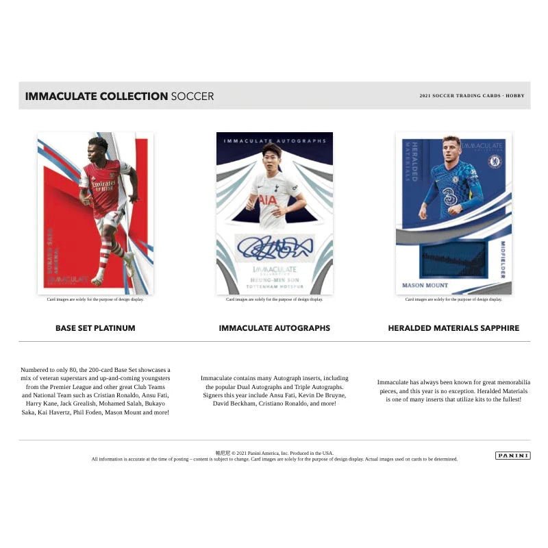2021 Panini Immaculate Soccer Hobby Box - Menjong